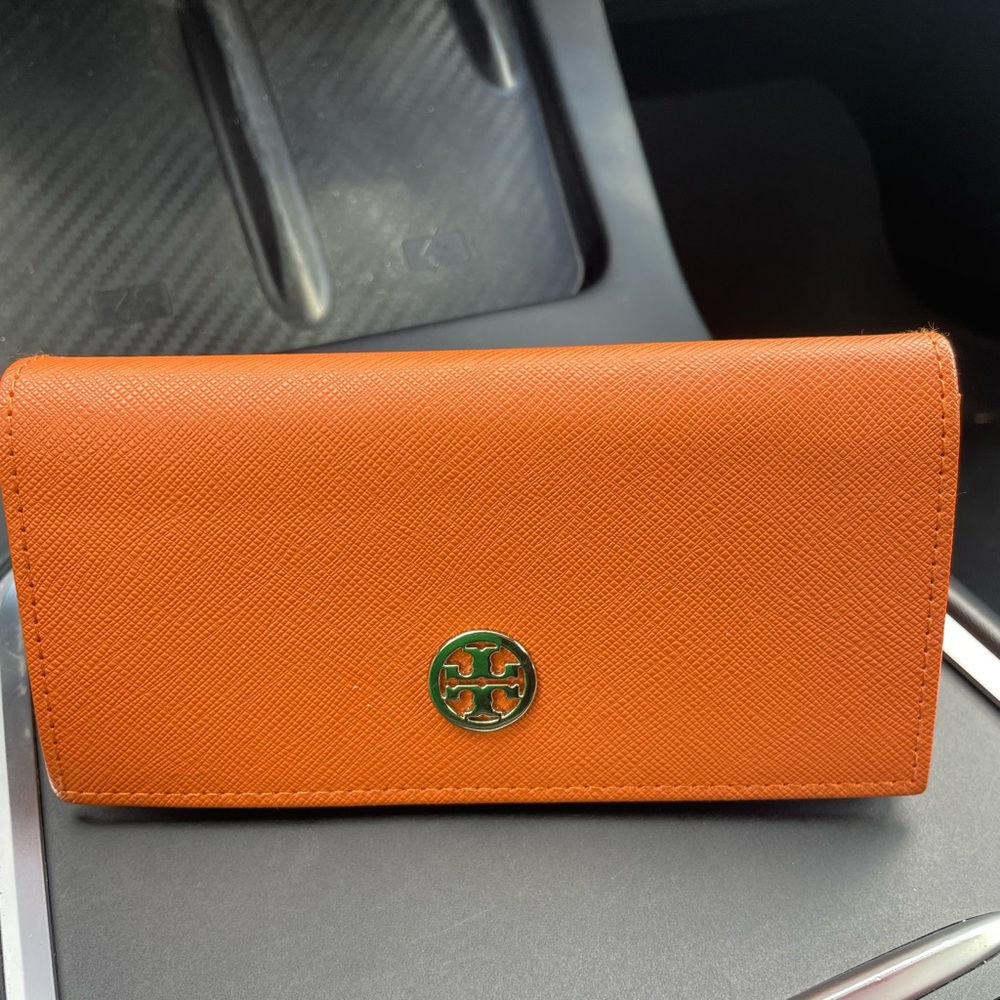 Tory Burch Vibrant Orange Sunglasses Case